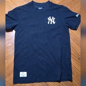 New Era Black Kids Shirt with White Logo